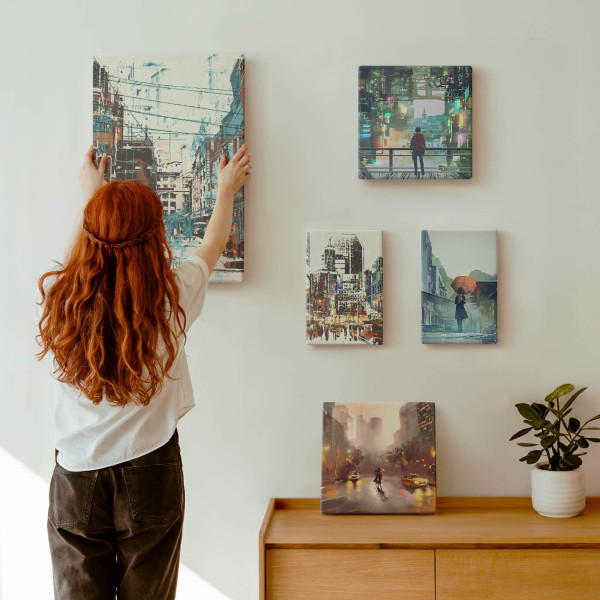 Obraz canvas 5 części Miejskie pejzaże|20x30, 30x30, 40x60|Wallfluent