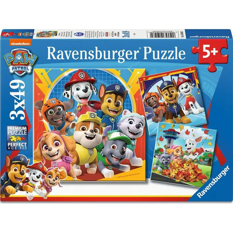 Puzzle 3er-Set Paw Patrol