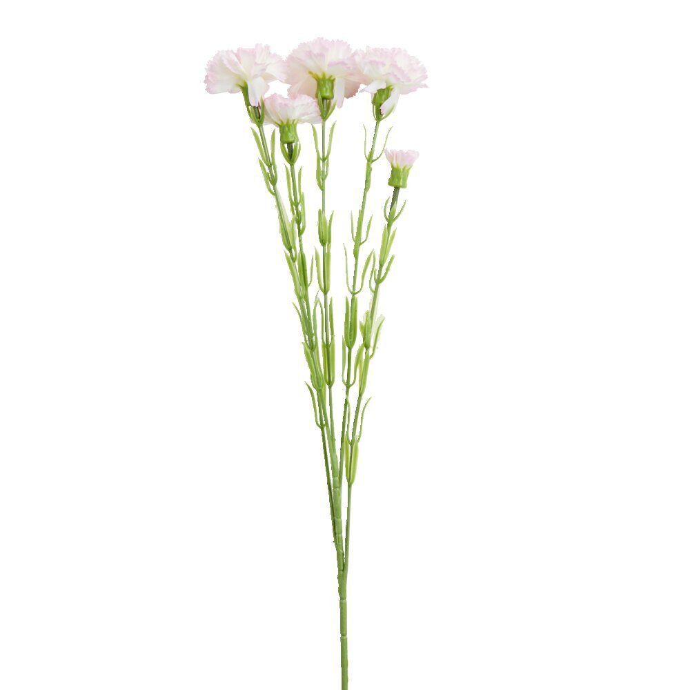 Fleurs artificielles tige oeillet rose H60cm - 2 modèles
