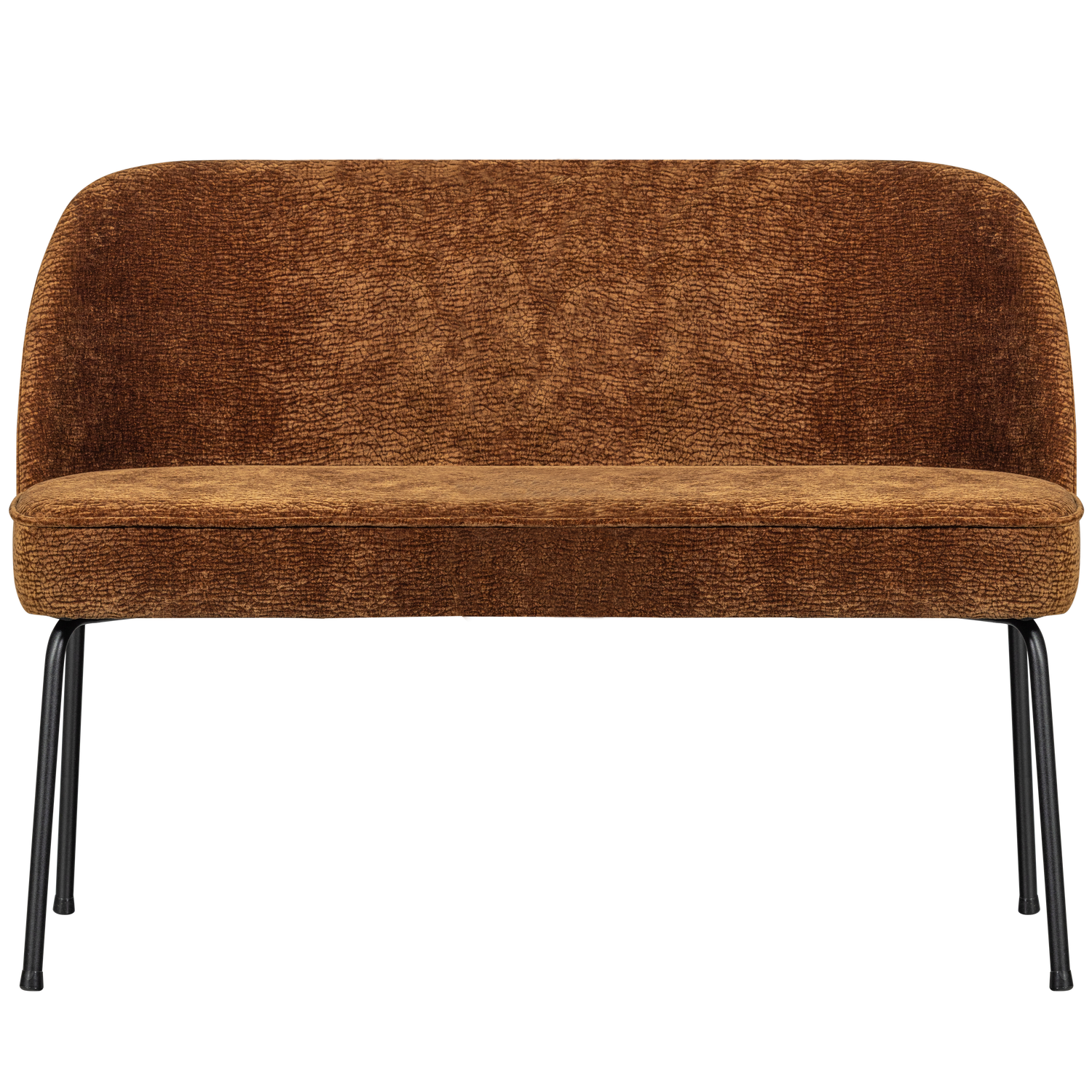 WOOOD eetbank Vogue - 3D Chenille - Middenbruin - 83x120x59