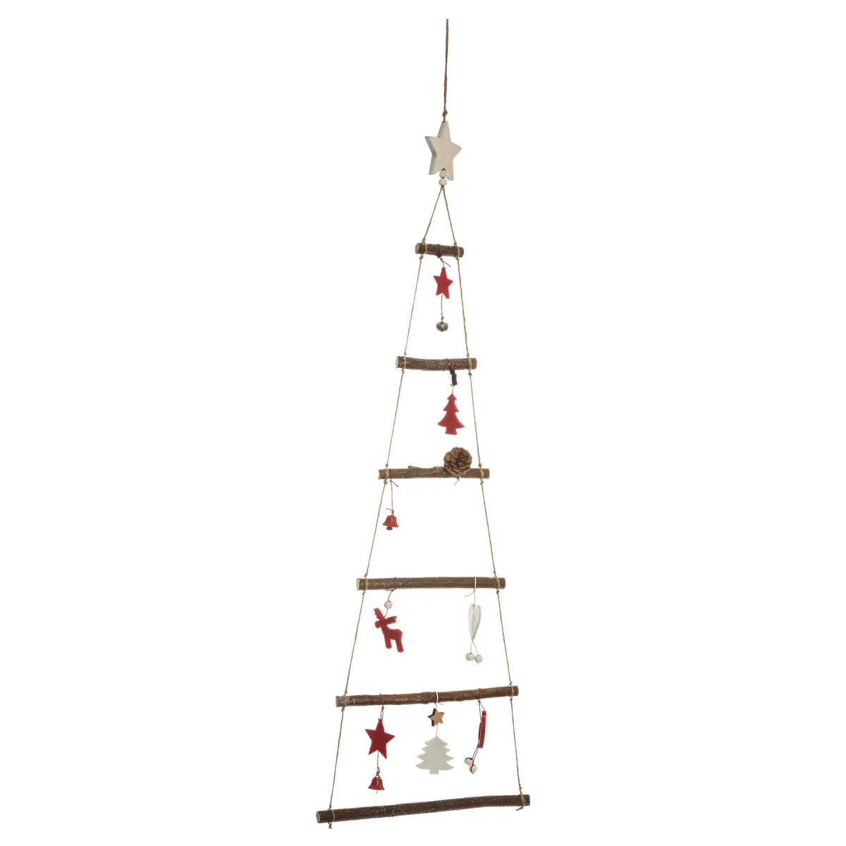 Choinka ścienna z gałęzi, 83 cm