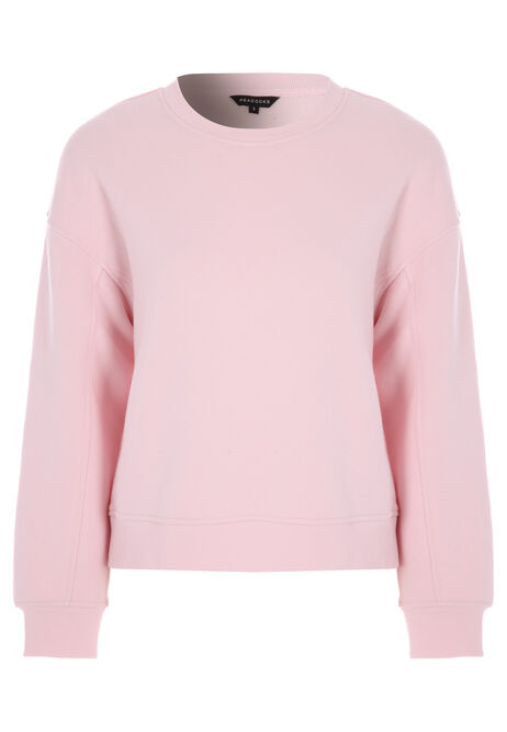 Womens Pink Cotton Rich Sweatshirt
