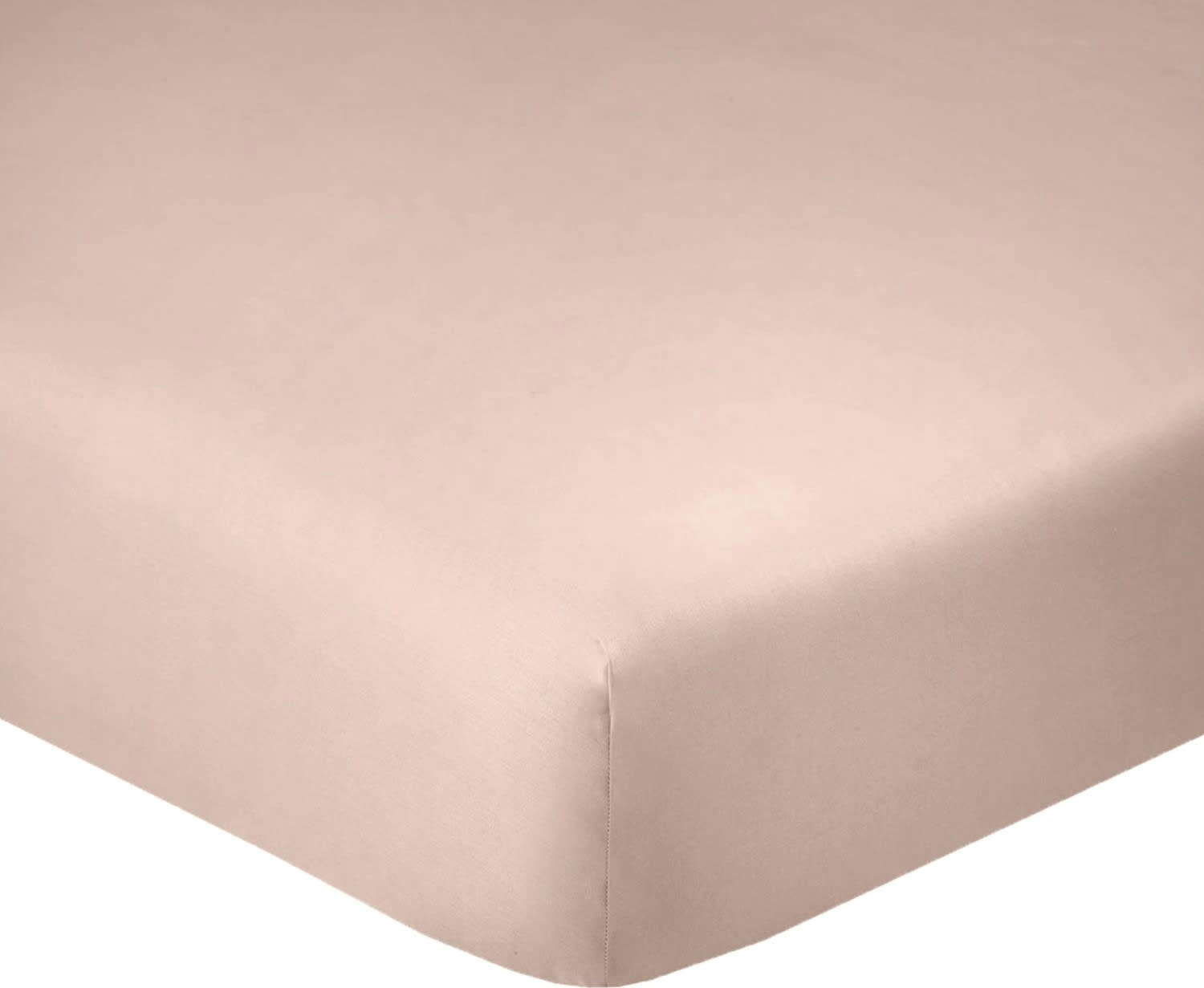 UNI BP - Drap Housse coton rose 160x200 cm