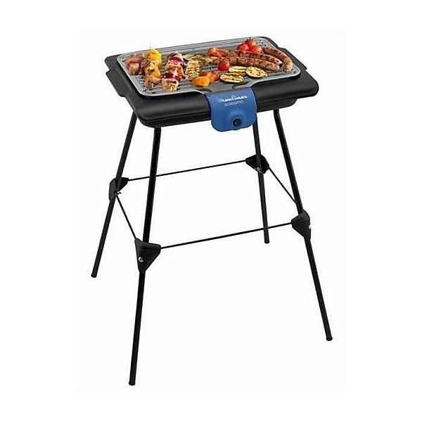 MOULINEX - Barbecue sur pied ou possable - 2100W - Accessimo - noir/bleu - BG135812