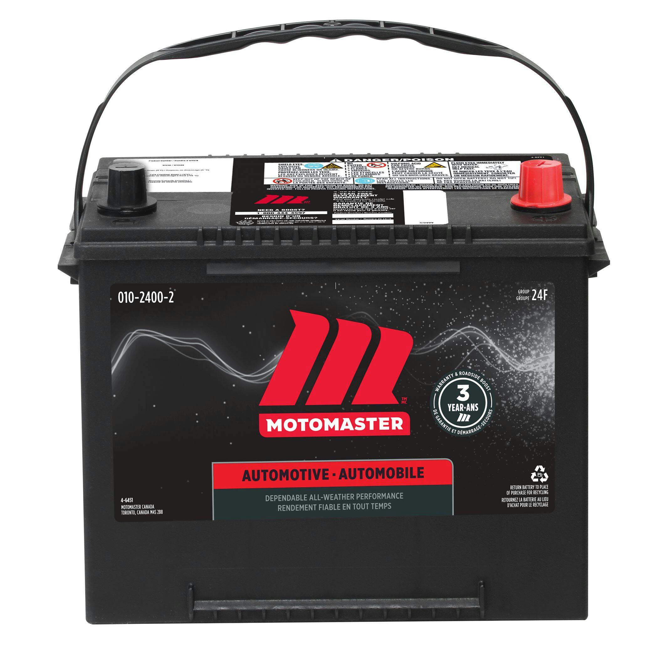 MOTOMASTER Group Size 24F Battery, 650 CCA