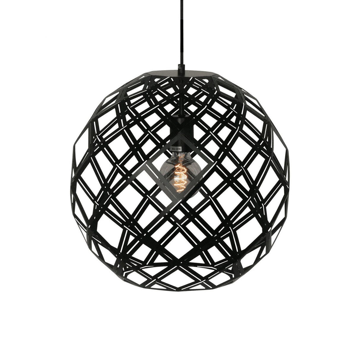 Freelight hanglamp Emma - 1 lichts - 30 x 165  cm - zwart