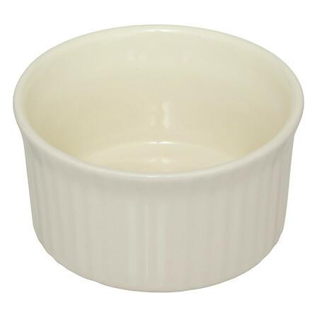 RAMEKIN beżowy Z KAMIONKI średnica 9 cm kokilka