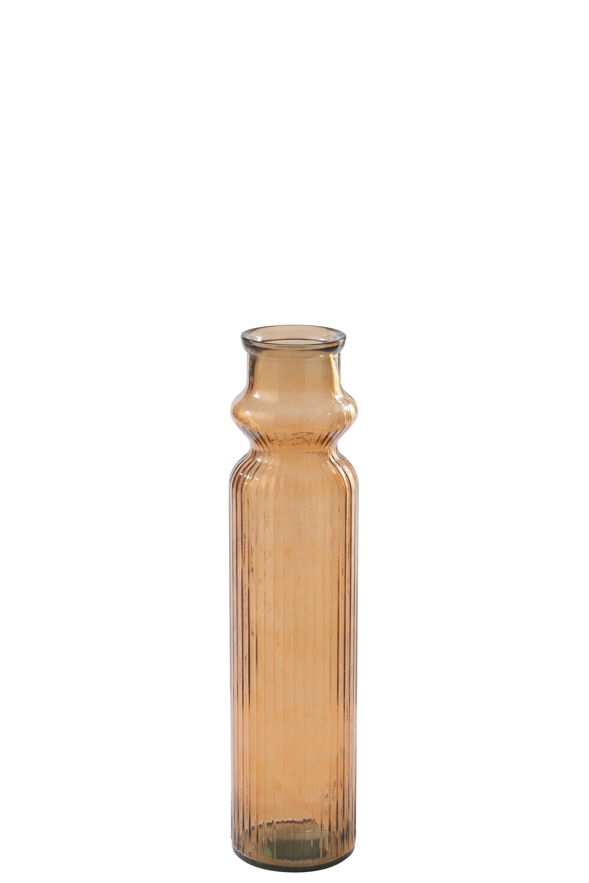 J-Line vloervaas Gestreept - glas - oranje