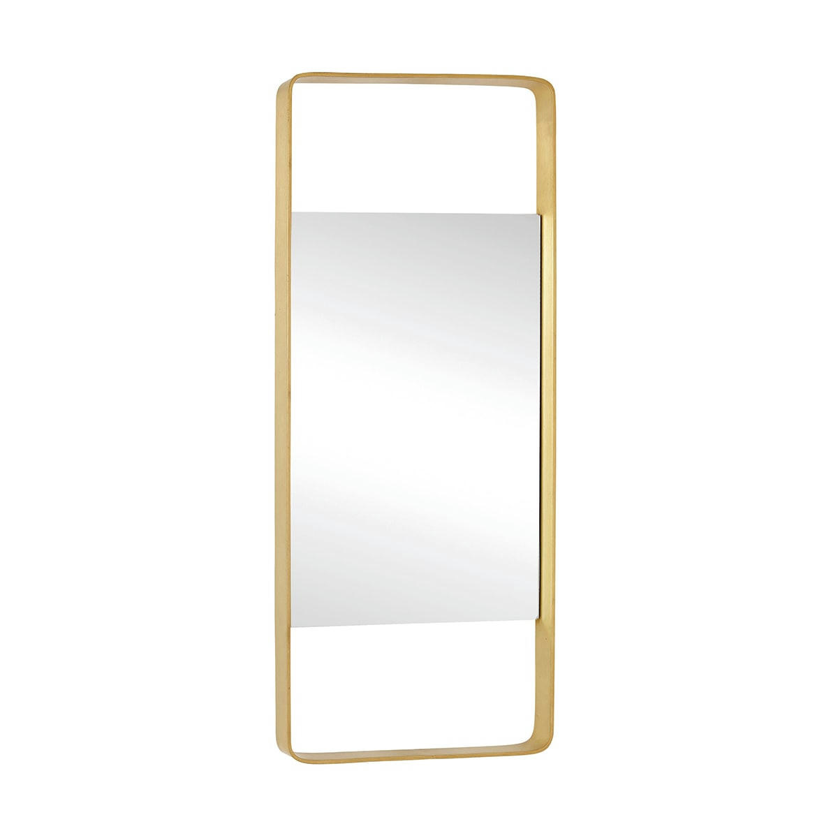 AWARE - Miroir mural avec cadre en laiton en carré grand