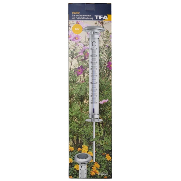Außen-Thermometer, Breite: 13,8 cm, Metall|acrylglas