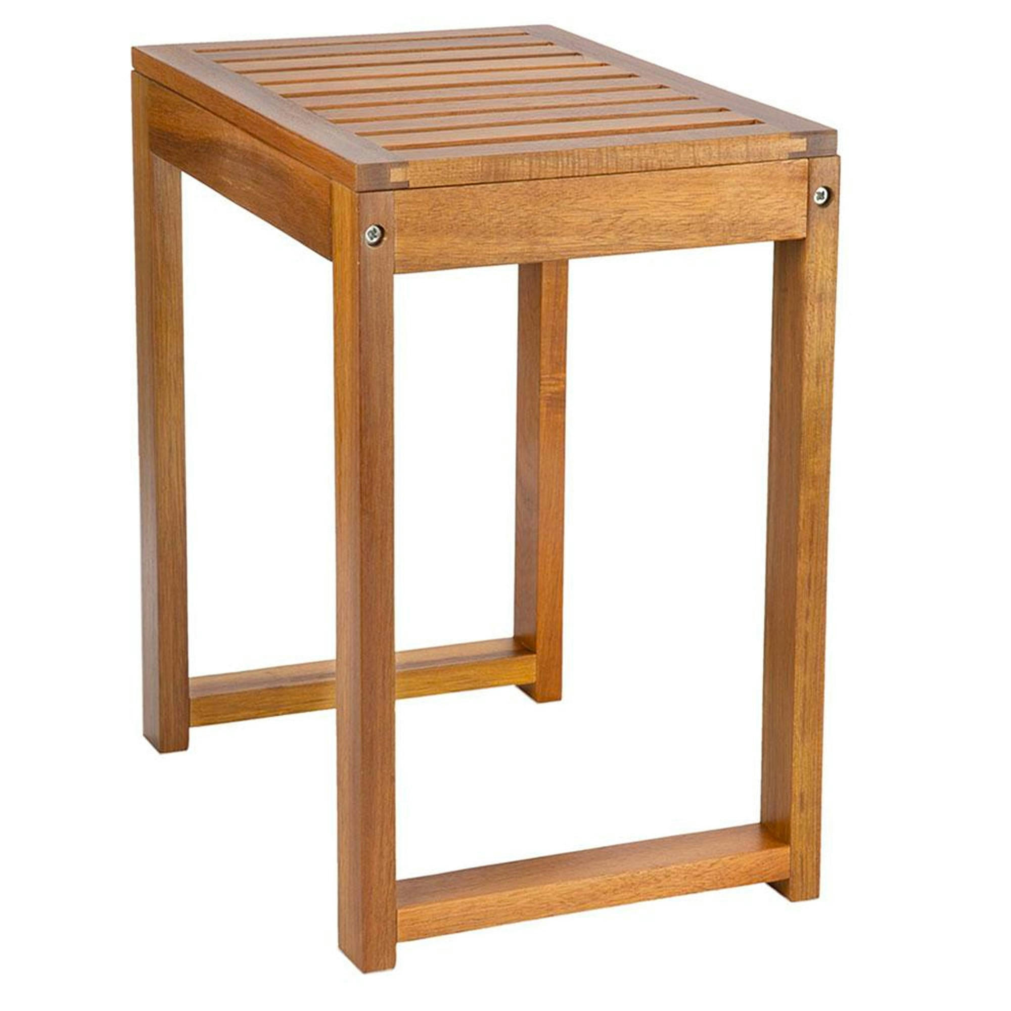 - Tabouret acacia 40x28x45cm