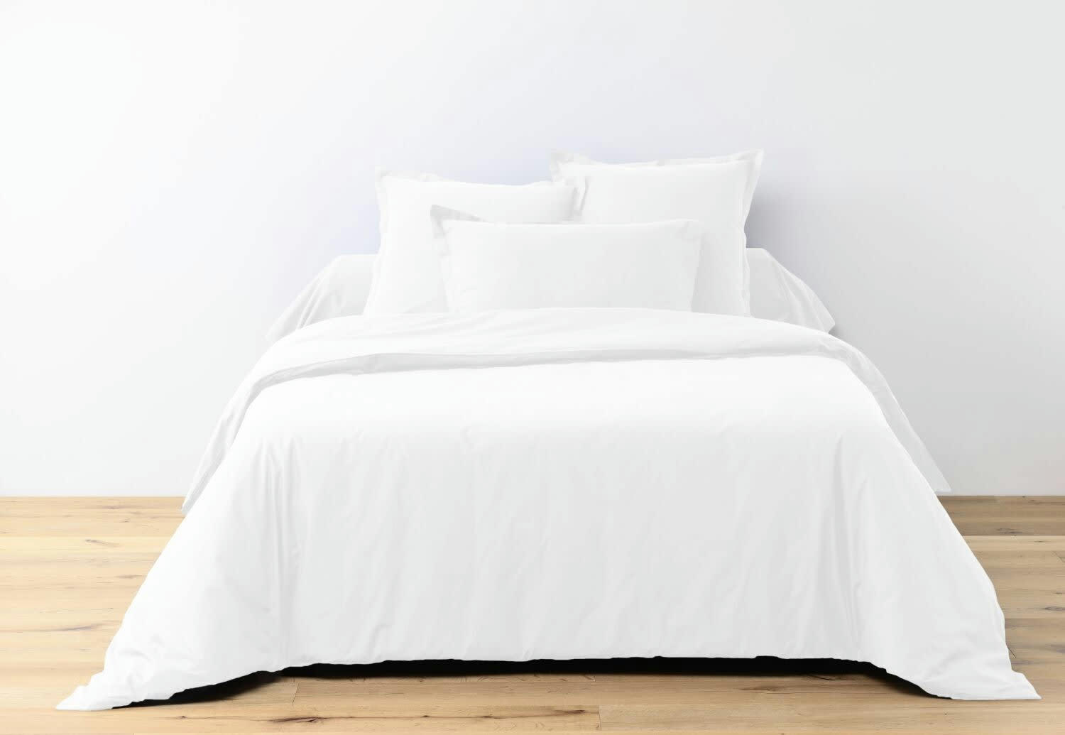 UNI ADC - Parure de drap coton blanc 180x290 cm