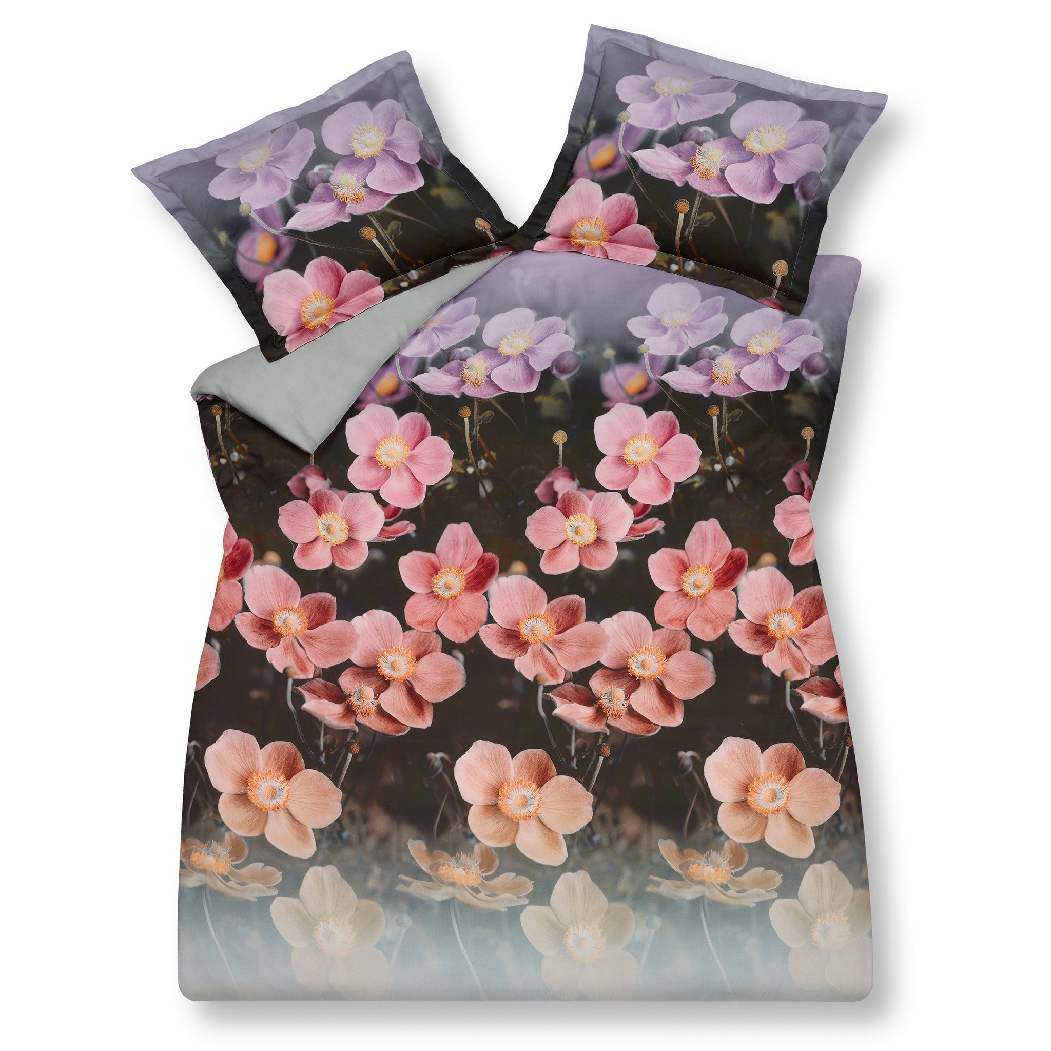 Dekbedovertrek Imagination   200 x 200 220 cm   Zwart   Grijs   Roze