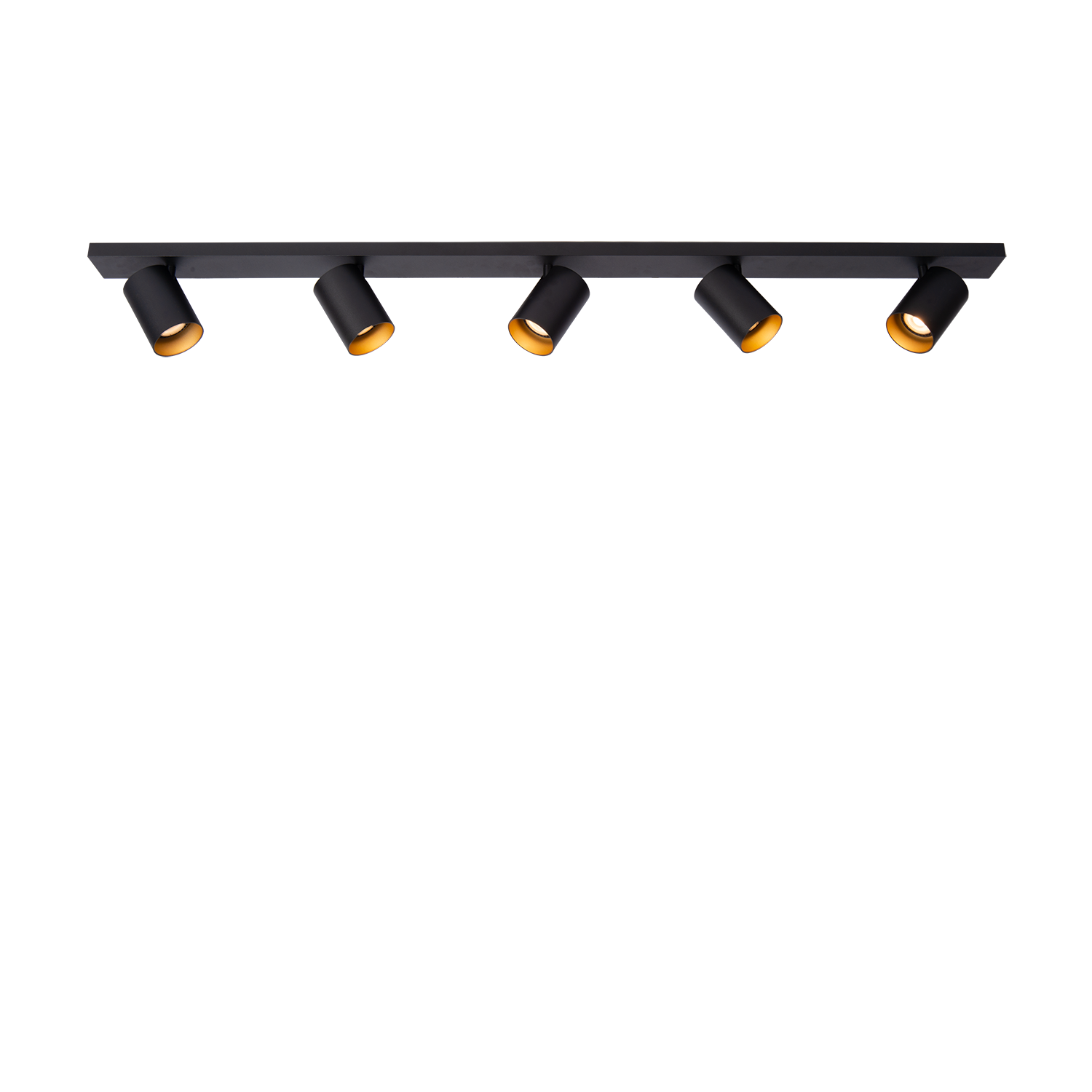 Atmooz Plafondlamp Nuo 5 - Zwart Goud Metaal - Opbouw Plafondspot