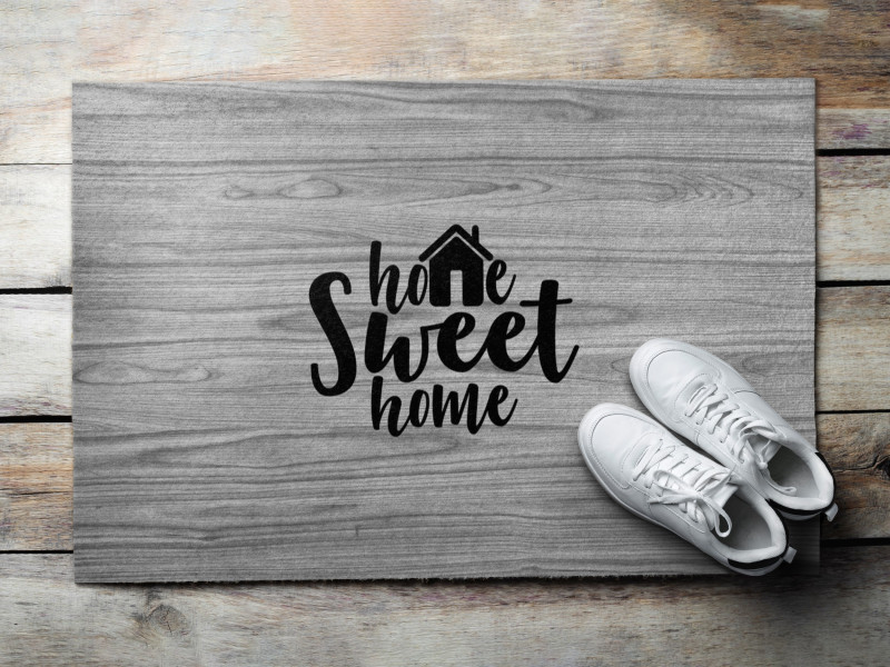 Wycieraczka wewnętrzna 60x40 Sweet Home Deska drewniany motyw Tulup