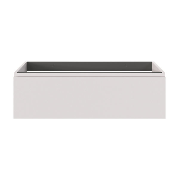 Meuble sous vasque 1 tiroir avec poignée intégrée l.100 x H.30 x P.45 cm beige cashemire Kentia