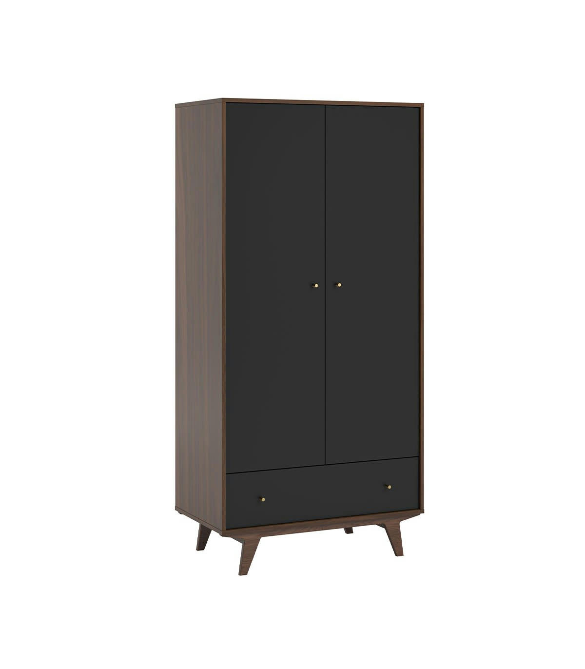 MID - Armoire 2 portes 1 tiroir - H185 cm