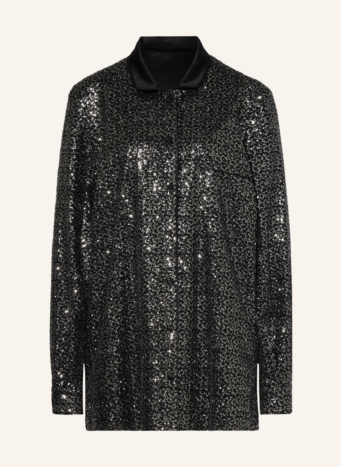 DOLCE & GABBANA Satinbluse mit Pailletten