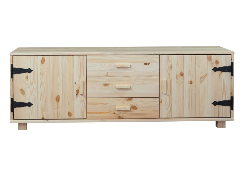 Komoda I drewniana NATURAL WOOD, kolor sosnowy