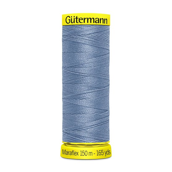 Gutermann China Blue Maraflex Stretchy Sewing Thread 150m (143)