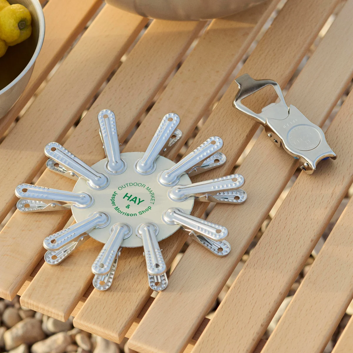 HAY - Outdoor Market Klammer, silber (10er Set)