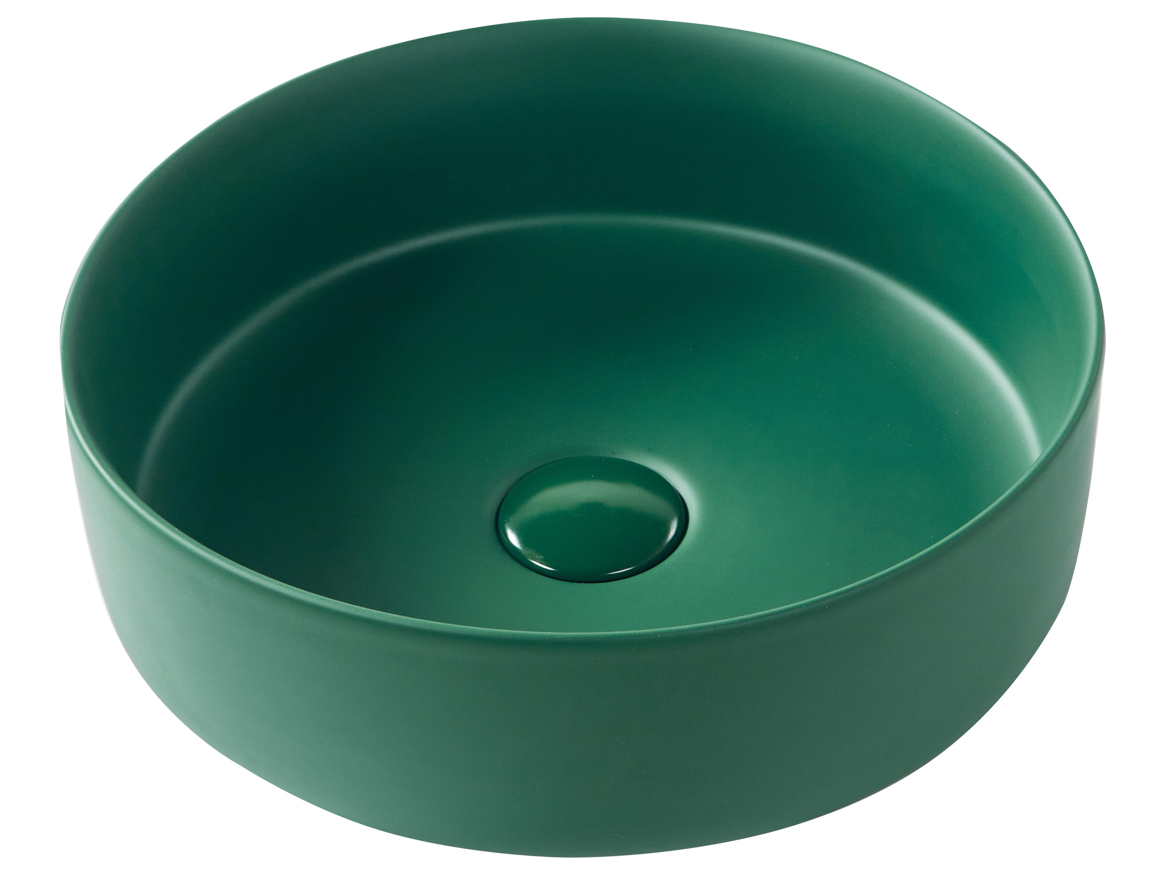 Countertop Basin GUDAR ? 370 mm Ceramic Dark Green
