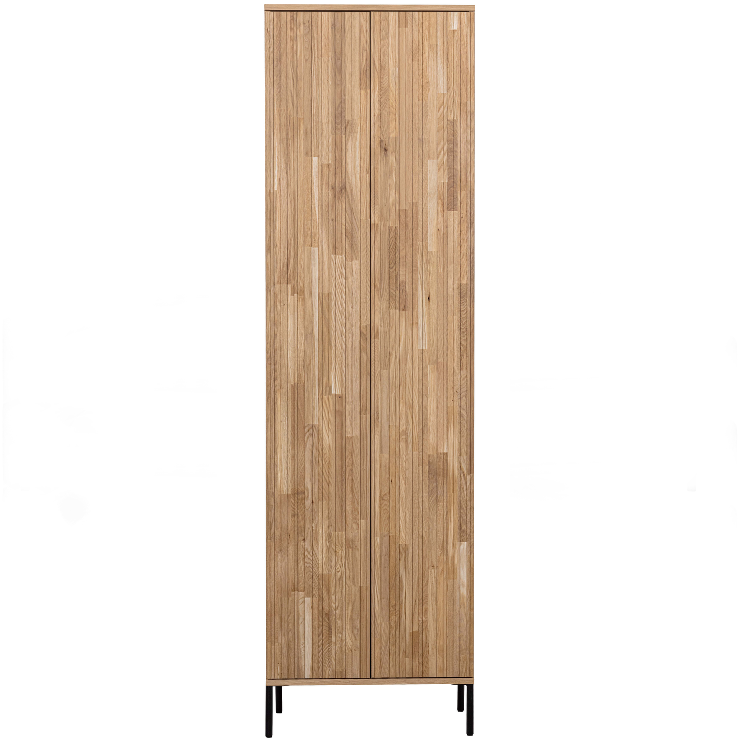 WOOOD hoge kast New Gravure - Eiken - Naturel - 210x60x42