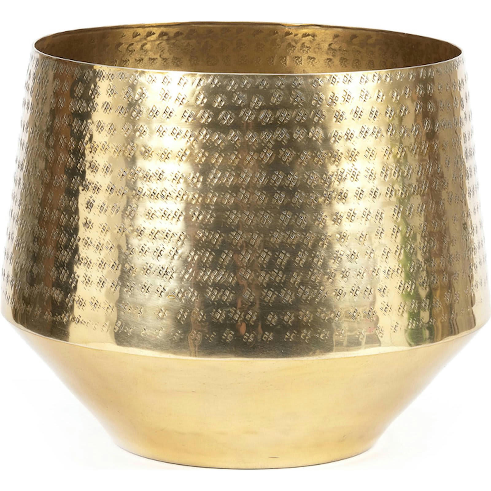 BALI BAZAR - Vase Aluminium Or