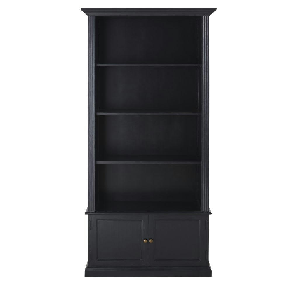 Cambronne - Bibliothèque 2 portes noire