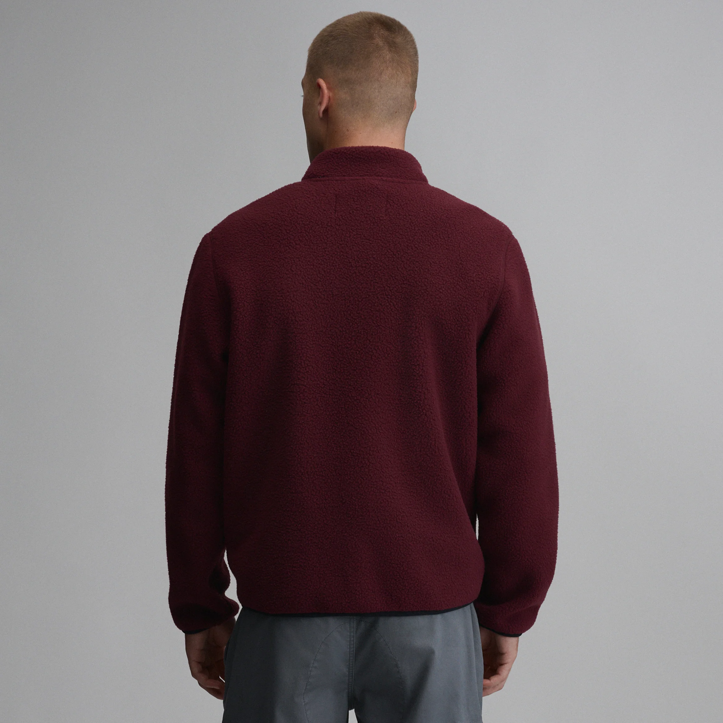 Men's Journey Full-Zip Solid Fleece Pullover