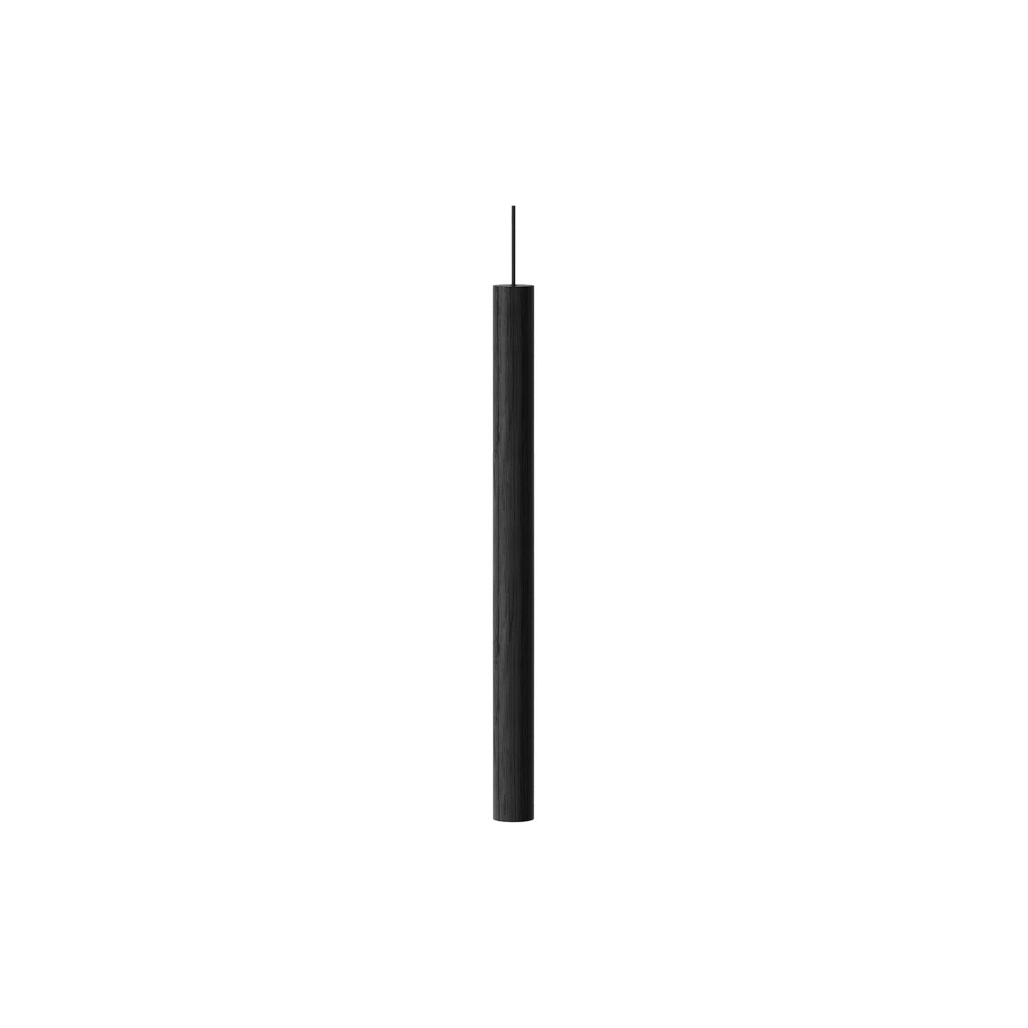 Chimes Tall Pendant, black oak
