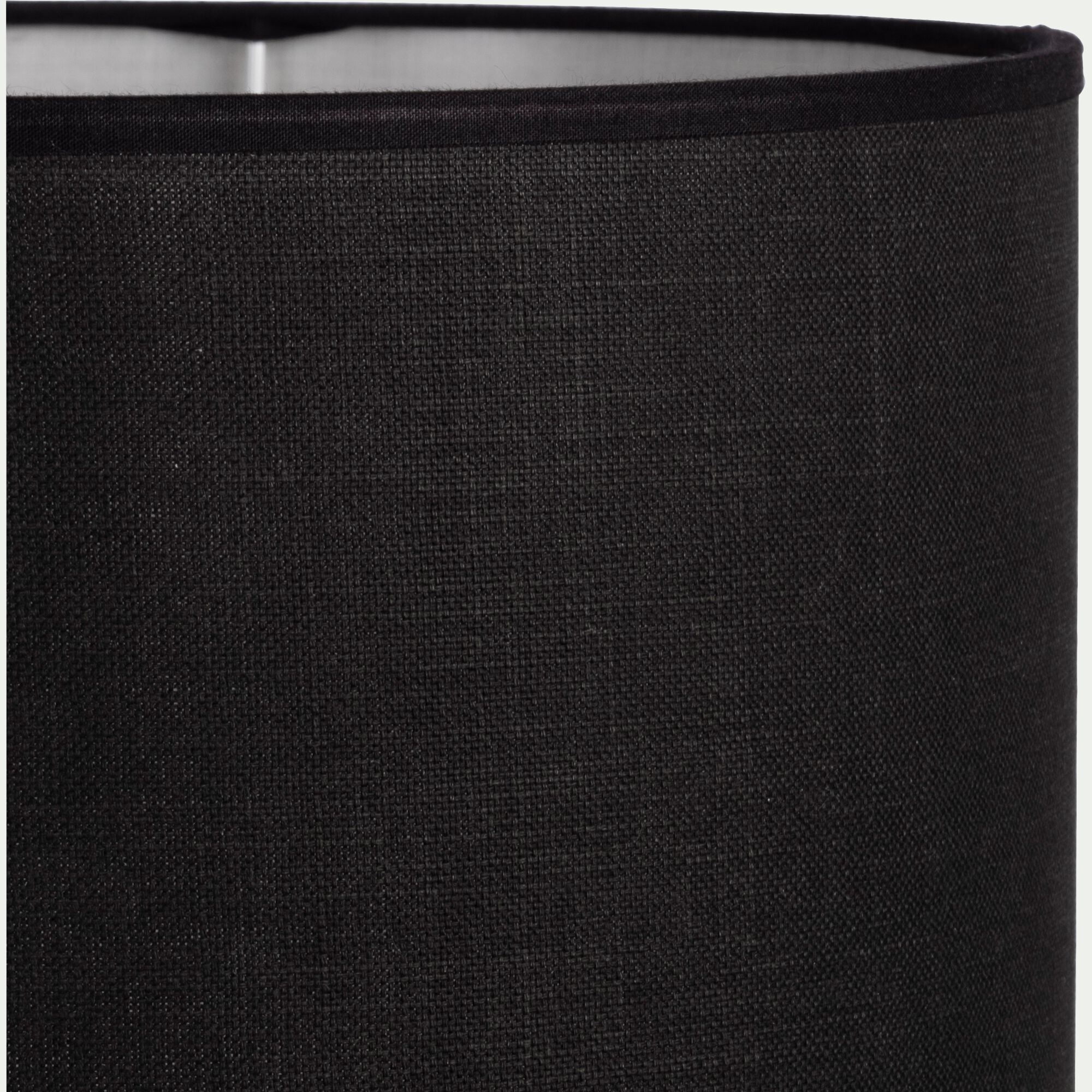 MISTRAL - Abat-jour en coton D30cm - noir calabrun