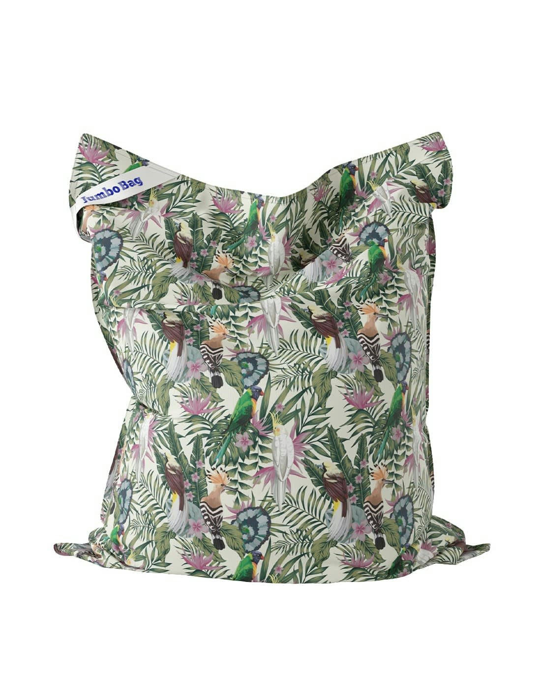 JUMBO PRINTED - Pouf géant d'extérieur en tissu imprimé Canopée