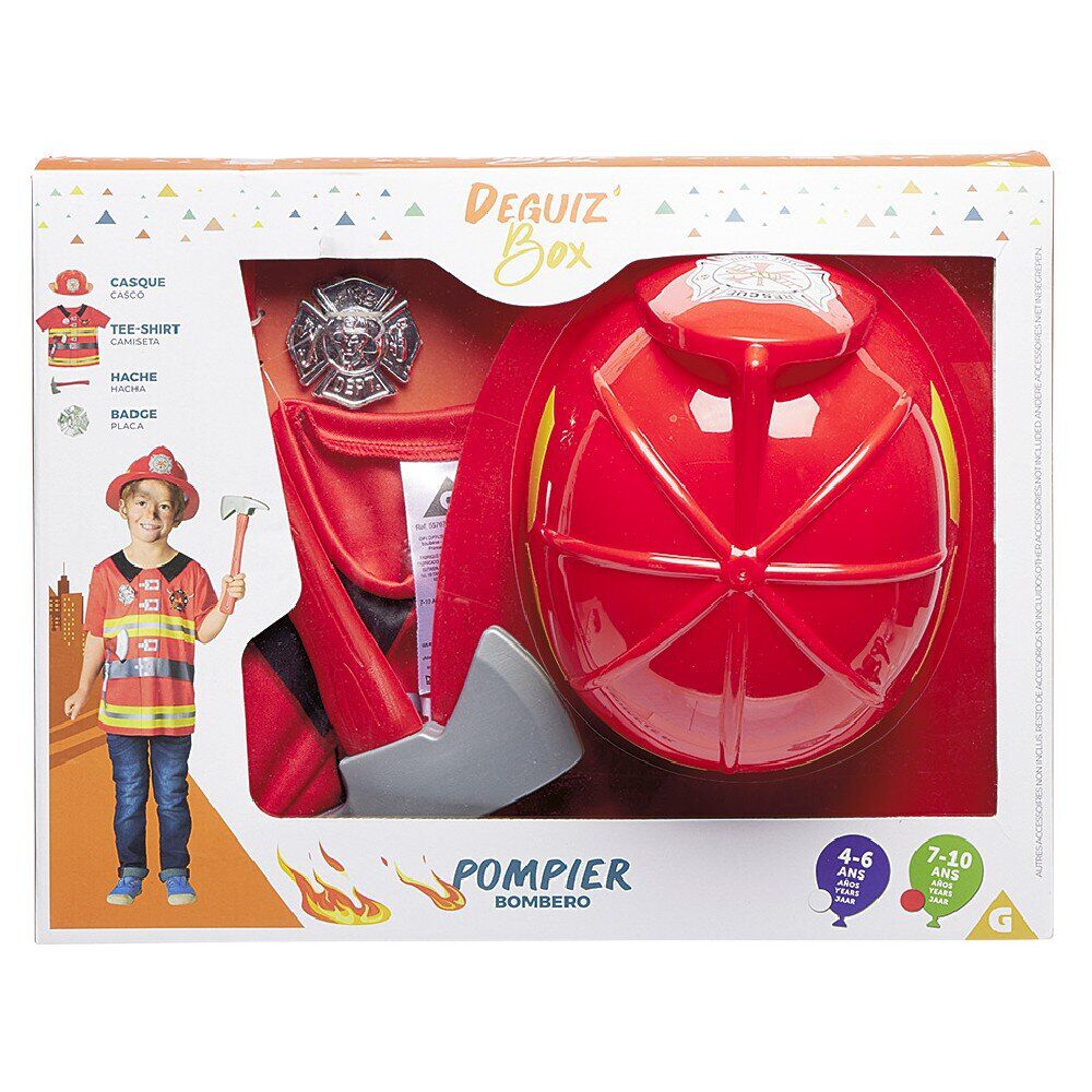 Deguiz'box déguisement Pompier - 7/10 ans