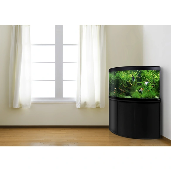 Aquariumkombination »Venezia«, BxHxL: 122 x 135 x 122 cm, Floatglas, schwarz