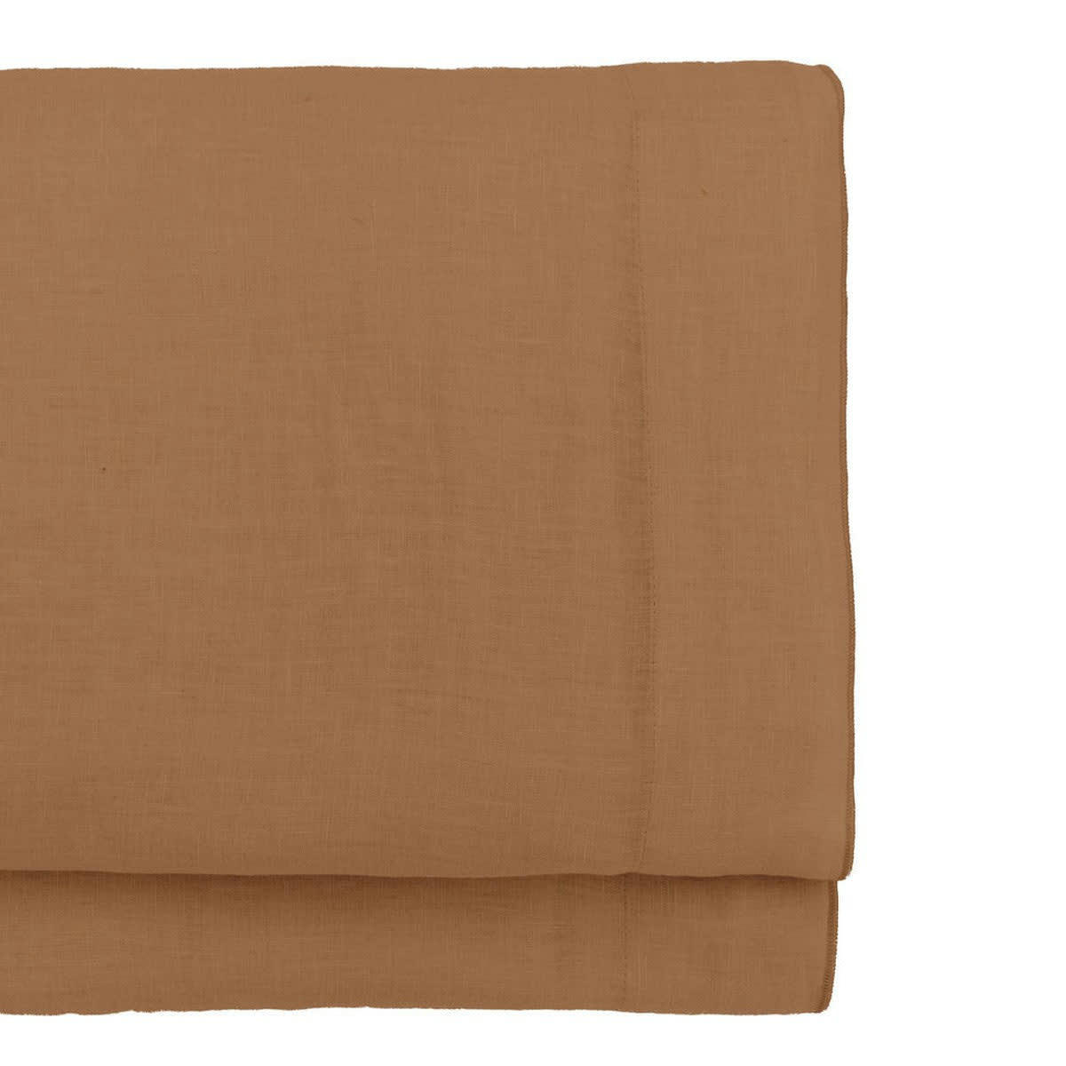 HORTENSE - Drap plat lin lavé  240x300 caramel