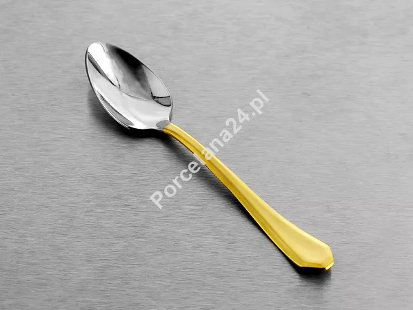 Komplet sztućców 24 cz. na 6 osób Hisar - Riva Gold Satin (4.0/3.0 mm) matowe złoto