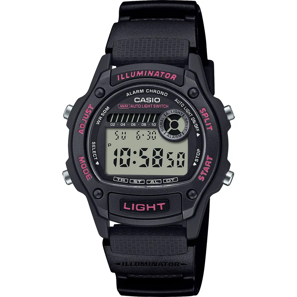 Casio W-220 47.3mm 10ATM Quartz Digital watch