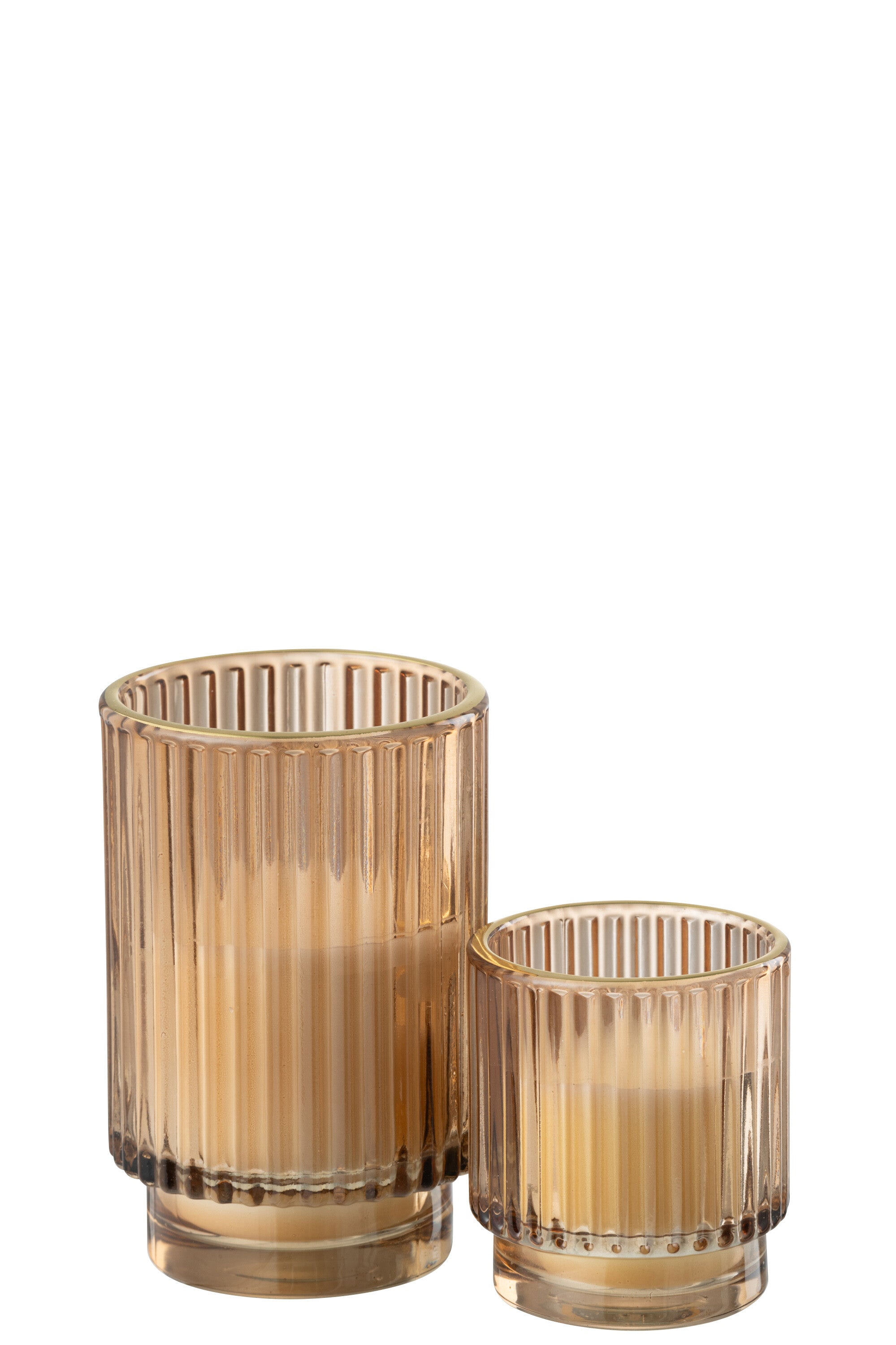 J-Line geurkaars Nordic Vetiver - lichtbruin - large - 30U