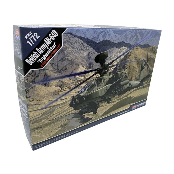 Academy British Army AH-64D Afghanistan Model Kit 1:72