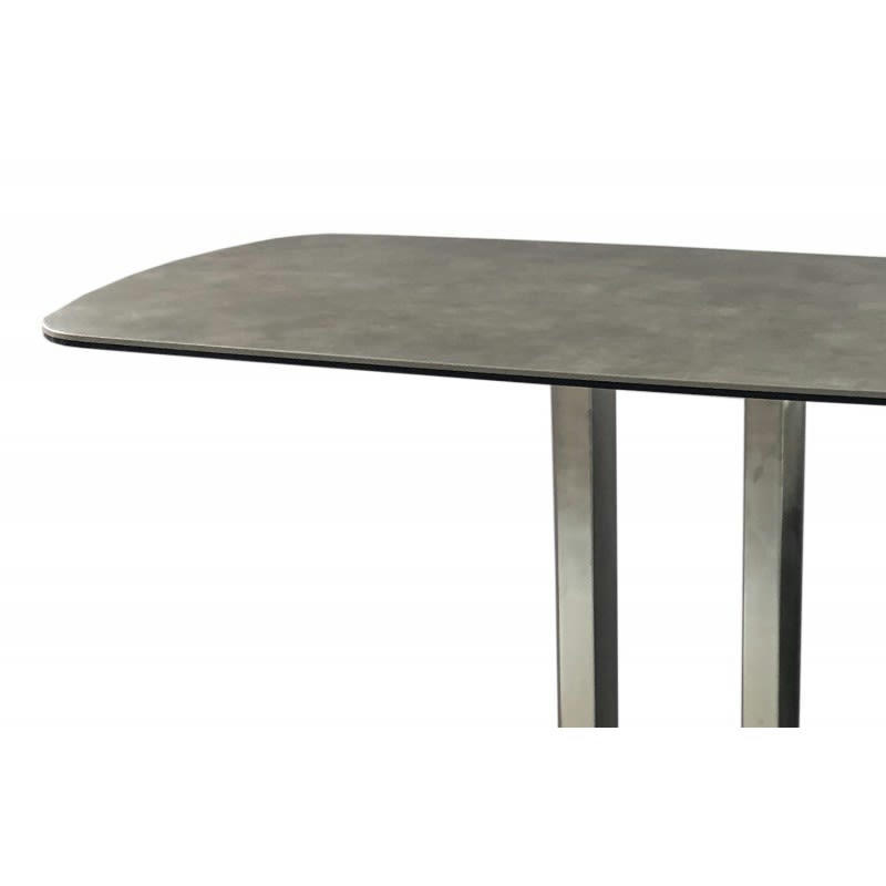 SIGMA - Table haute rectangulaire 120 cm plateau céramique