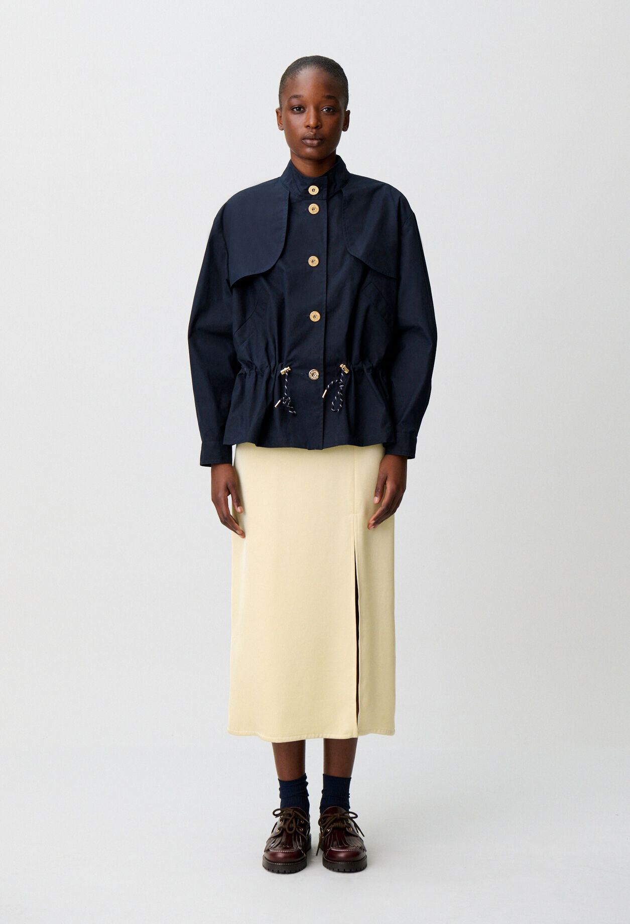 Blouson gabardine ciré
