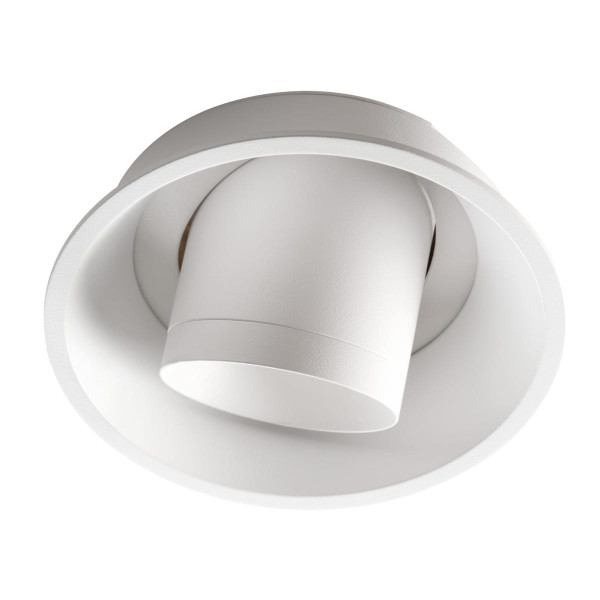 Oprawa wpuszczana okrągła biała 12cm LUNIO 1xGU10x25W IP20 Kanlux