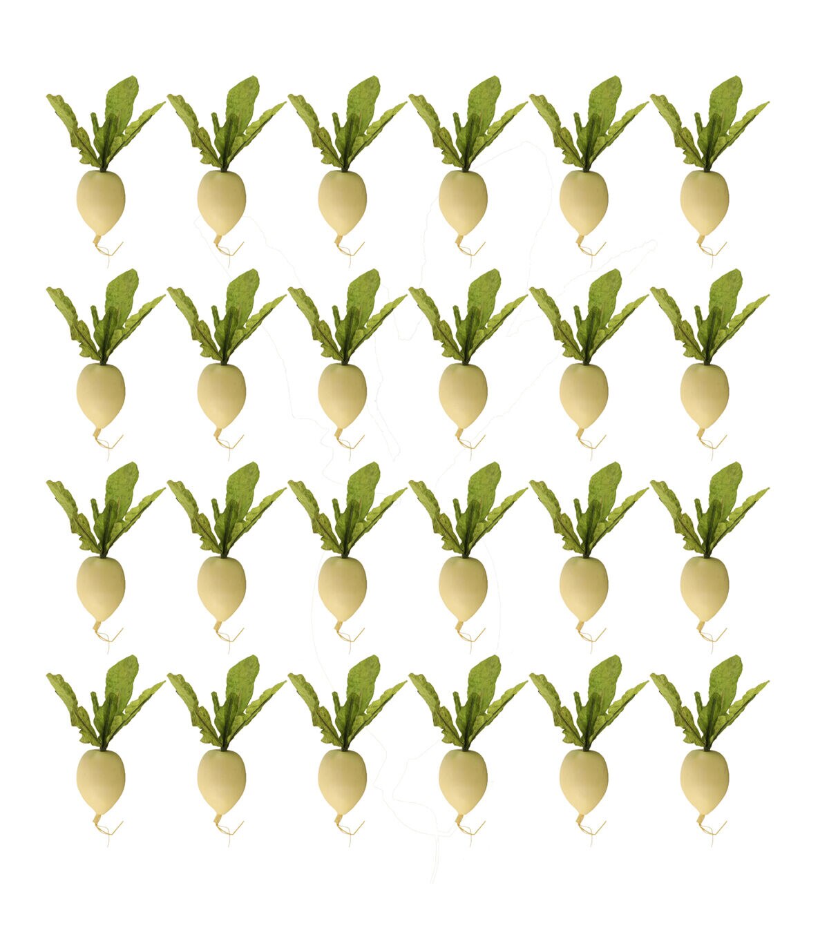 Flora Bunda 24ct Artificial White Radishes