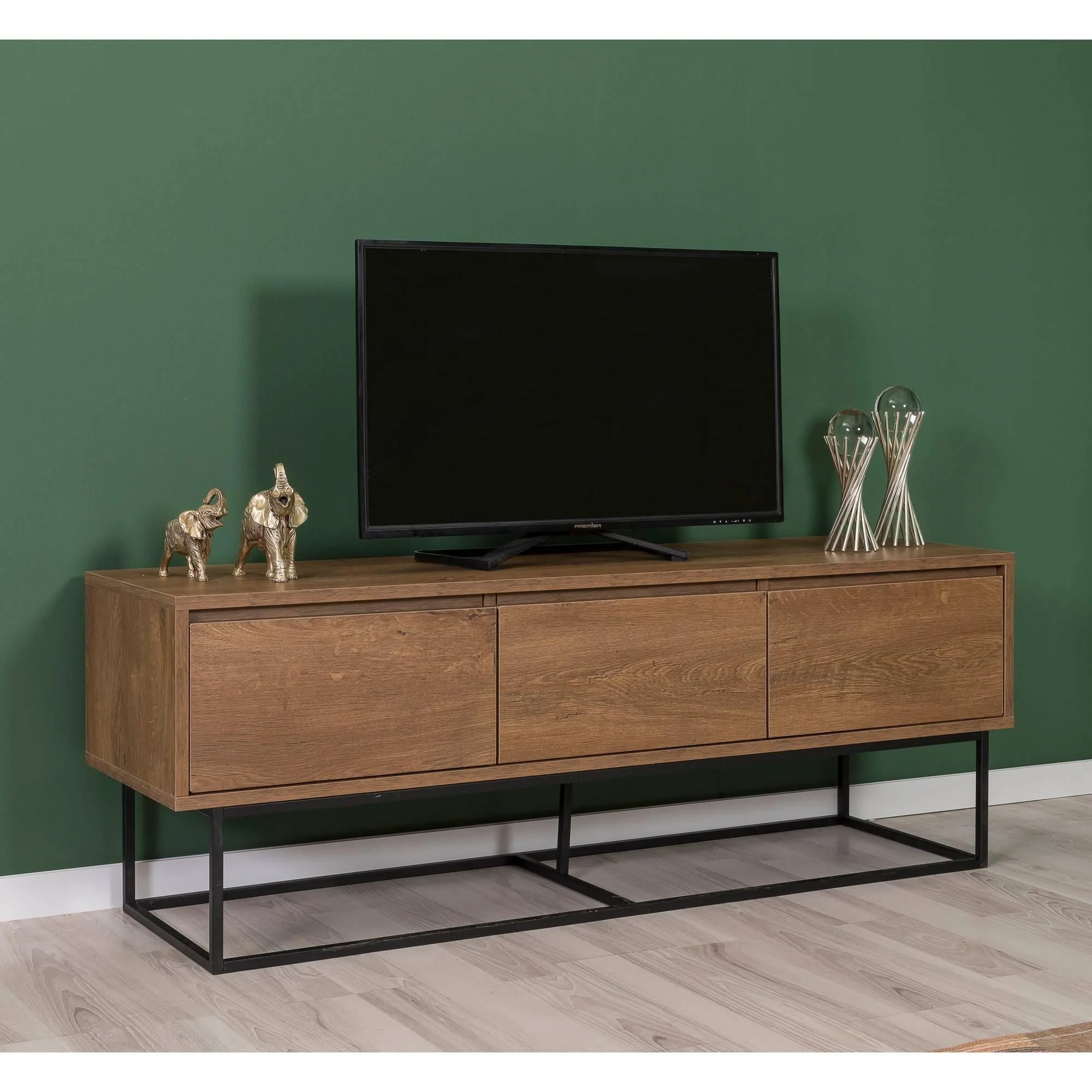 Set van TV-meubel en salontafel Laxus dicht