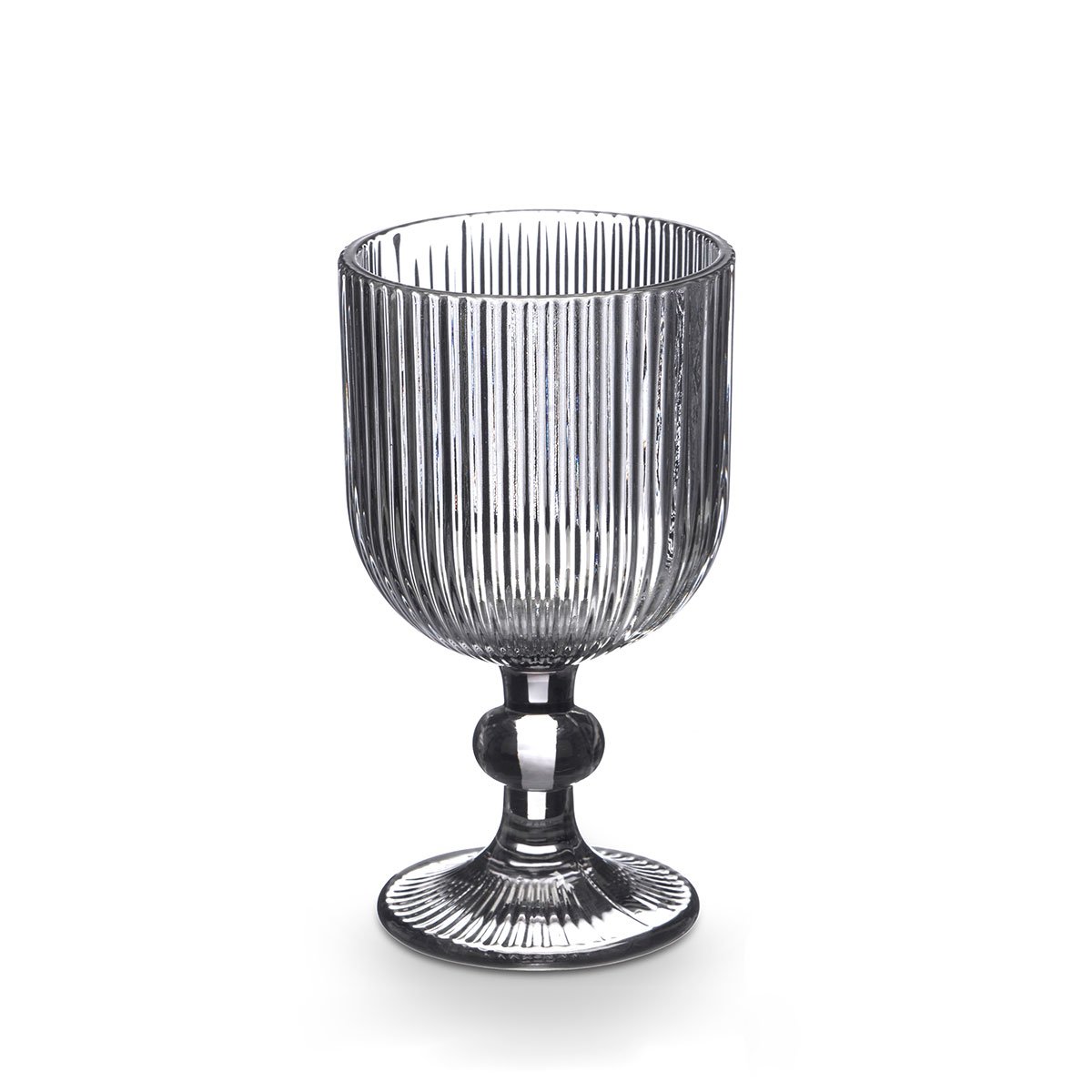 Copo de vinho RISCAS cinza com pé 26cl