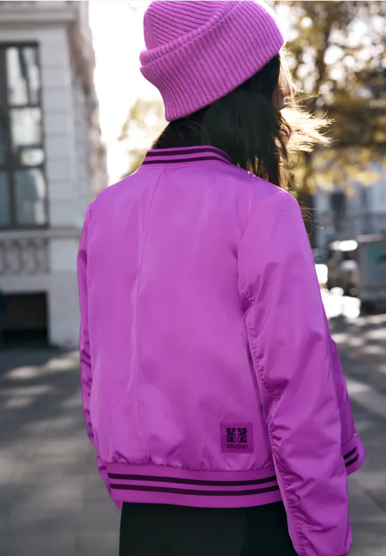 Blouson mit Collegedetails
