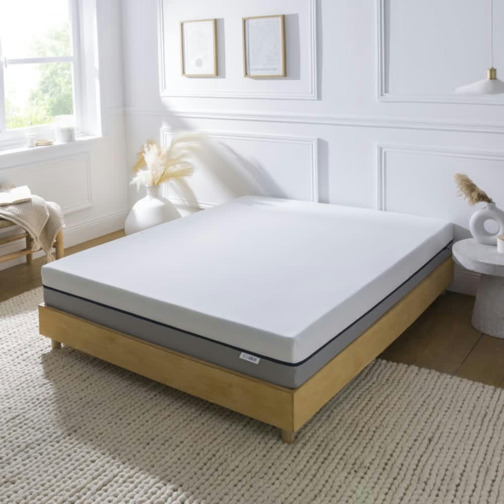 - Matelas roulé mousse confort mi-ferme/ferme 140x190cm Bi-face
