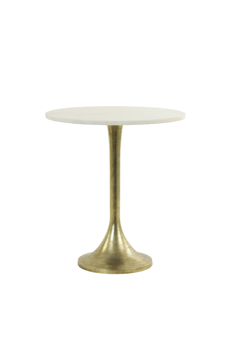 Light & Living bijzettafel RICKERD - Ø48x53cm - wit