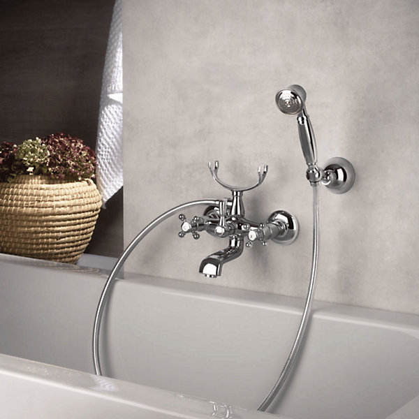 Mélangeur bain douche   flexible   douchette   support PAINI Tiffany Chromé